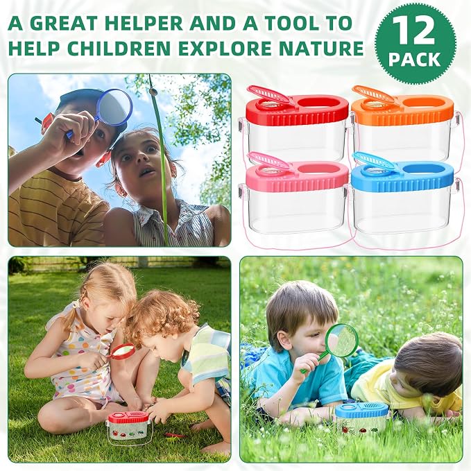 Halloscume 12 Pcs Insect Bug Viewer - Image 5