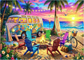 Sunset Beach Camp Puzzles for Adults 1000 Pieces, Challenging Jigsaw Puzzles by FLYHOUR