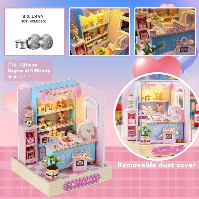 Flever Dollhouse Miniature DIY House Kit Creative Room - Image 5
