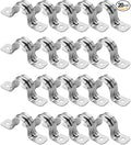 OhLectric 2 Hole 1-1/4 Inch Pipe Strap - Reinforced Rib for Extra Strength - Zinc-Plated Steel Pipe Strap Clamp for Rigid & IMC Conduit - Snap-On Installation - Pack of 20; OL-43190
