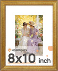 upsimples Vintage 8x10 Picture Frame, Antique Gold Frames Display 5x7 by upsimples