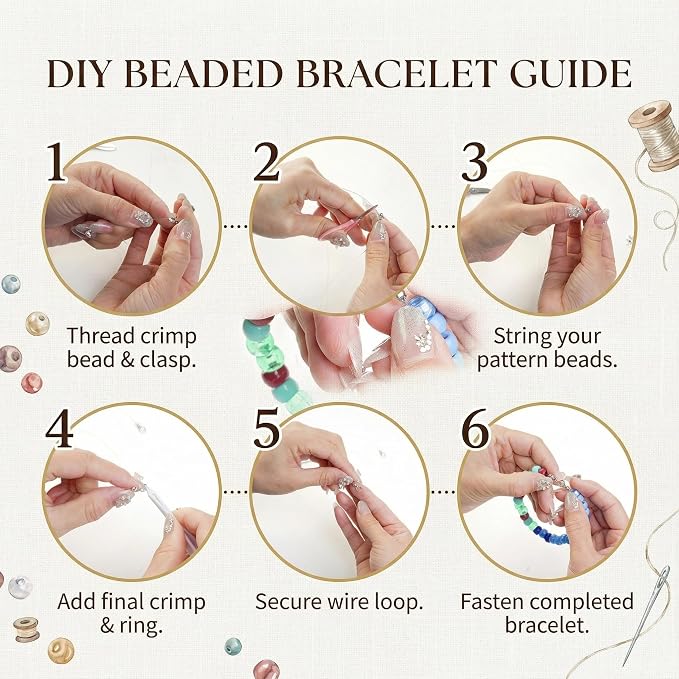 Acrylic Pony Beads Jewelry Making Kit – 110 Colors, UV Color Changing & Glow - Image 5