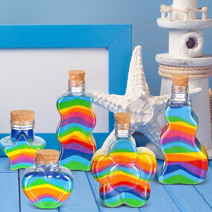 Havawish 20 Pcs Plastic Sand Art Bottles - Image 4