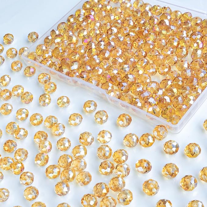 220Pcs 10mm Crystal Glass Beads by Laopottbeads