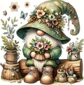 Gnome Stamped Cross Stitch Kits by Unknown