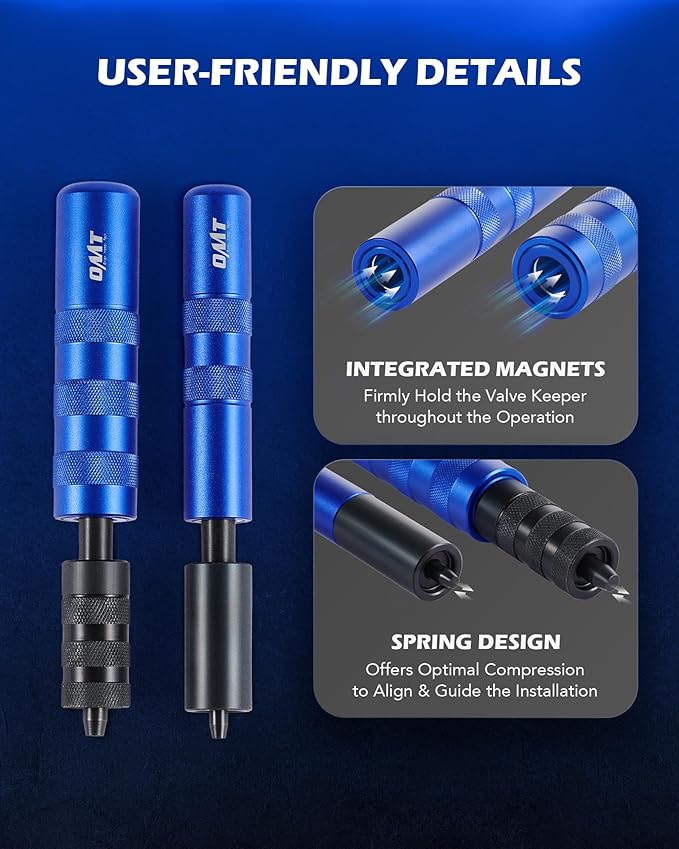 Orion Motor Tech Valve Spring Compressor Tool Kit, Valve Keeper Remover Installer Set with Valve Lapping Tools, Overhead Engine Valve Adjustment Tools for Valve Retainer Stem Seal Removal Installation
