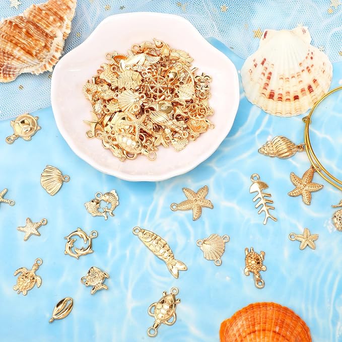 MARFOREVER 120 PCS Summer Beach Charms - Image 3