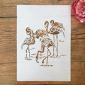 TIAMECH A4 Reusable Flamingo Stencil by TIAMECH