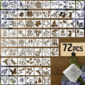72 Pcs Butterfly Flower Stencils by atydkug