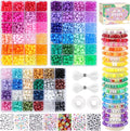 QUEFE 72 Colors 3000pcs Pony Beads Bracelet Making Kit by QUEFE