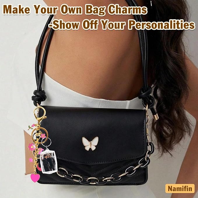 Namifin 384 Pcs Lip Gloss Keychain Making Kit - Image 6