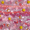 LITMIND 1.1LB Pink Mixed Irregular Crystal Glass Mosaic Tiles by LITMIND