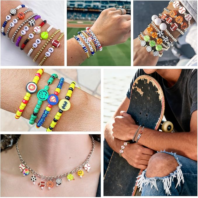 Gionlion Sports Polymer Clay Beads Bracelet Making Kit, Clay Beads - Image 4