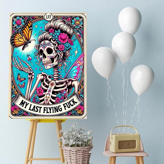 Meothan Skull Diamond Art Kits for Adults-Skull Last Flying Diamond Painting - Image 2