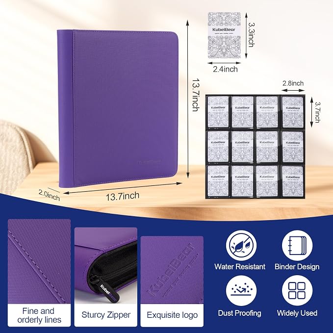 Card Binder – 720 Capacity, Zippered Trading Card Holder - Image 4