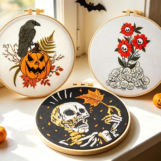 Gothic Halloween Embroidery Starter Kit - Image 7