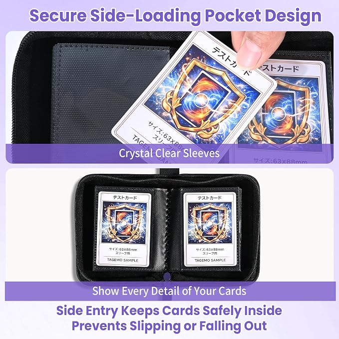 Mini Trading Card Binder Album, 1 Pocket Card Binder - Image 4