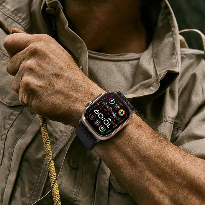 Suitisbest Sport Bands Compatible with Apple Watch Ultra Band 49mm 46mm 45mm 44mm 42mm 38mm 40mm 41mm Men Women, Stretchy Nylon Sport Loop Strap with S-Hook for iWatch Series 10 Ultra SE 9 8 7 6 5 4 3