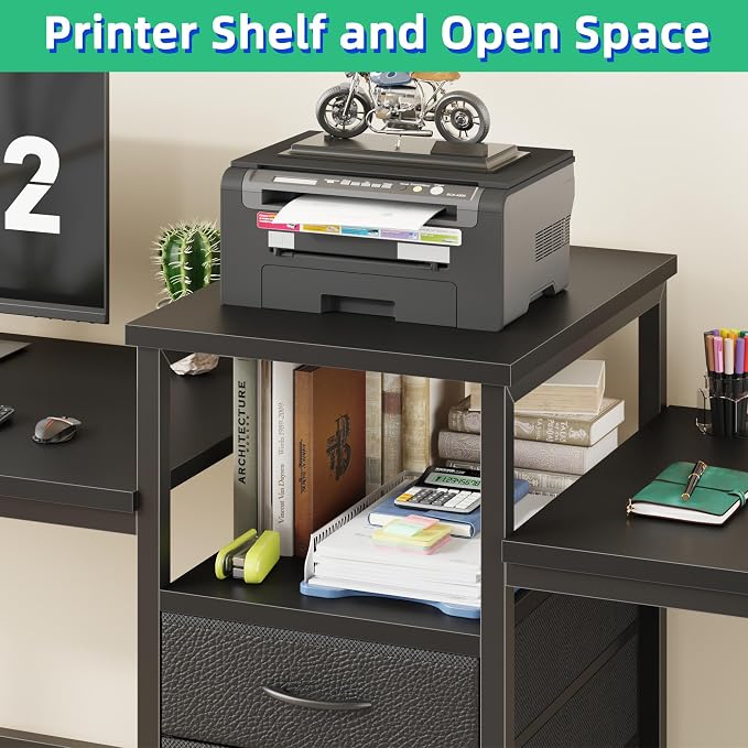 GYIIYUO 93'' Two Person Desk - Image 6