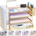 OPNICE Desk Organizer, 4-Tier Desktop File Organizer by OPNICE