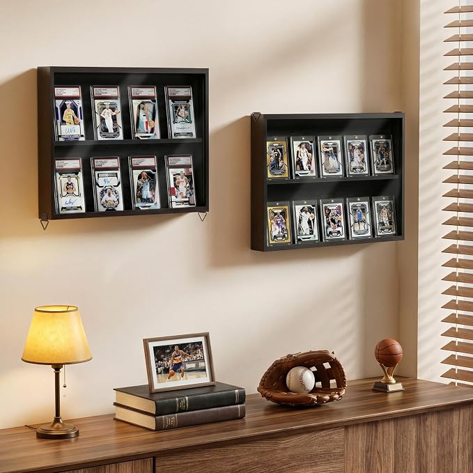 Emfogo Card Display Case, 2 Pack Trading Card Display - Image 2