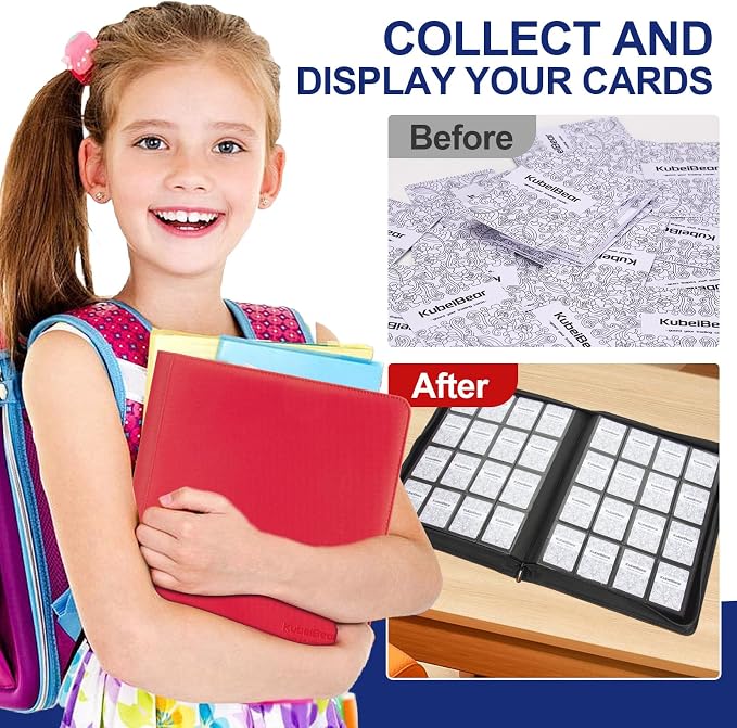 Card Binder – 1024 Capacity, Zippered Trading Card Holder - Image 5