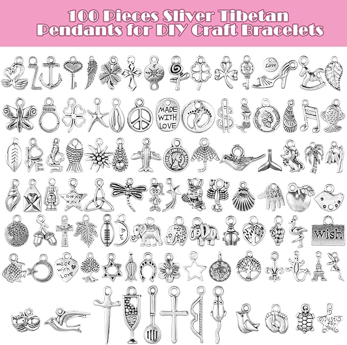 Highergo 469 Pcs Bracelet Making Kit, Jump Rings | 10 Chain Bracelets, 159 Moon - Image 4