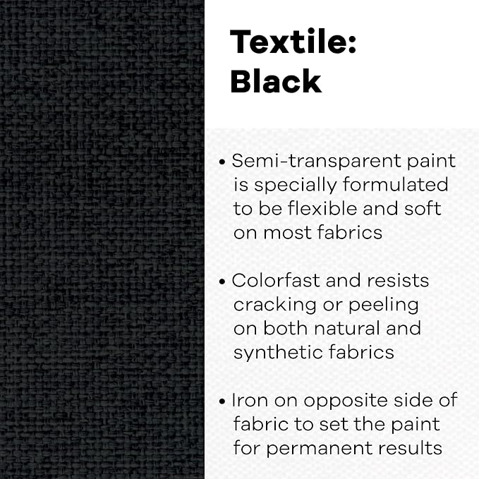 Jacquard Textile Paint 8 Oz Black - Image 2