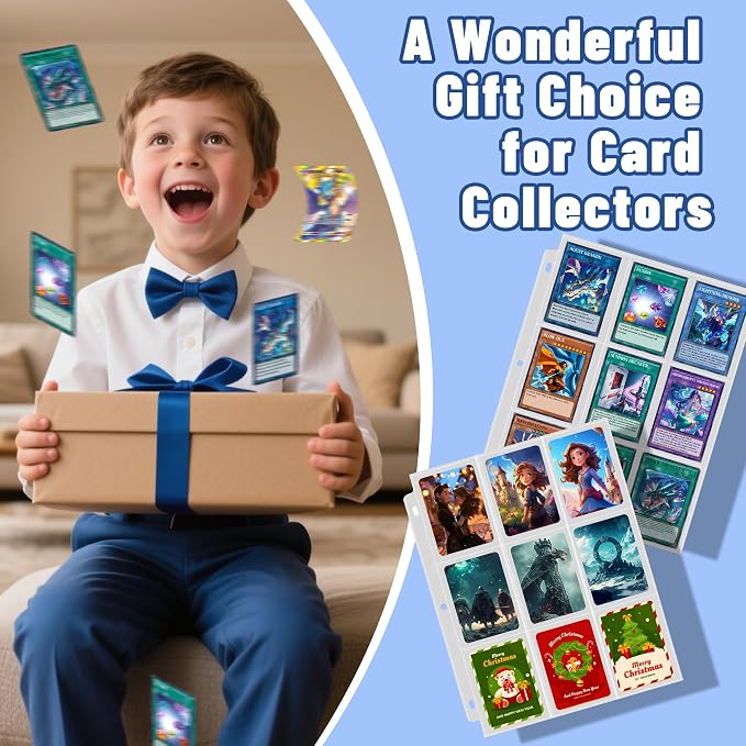 3600 Pockets Trading Card Binder Sleeves, Baseball Card Sleeves Fit - Image 7
