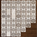 Stencils 4in 50pcs Craft Paint Template Reusable Plastic Templates Mandala by BLOSSOMLAYER