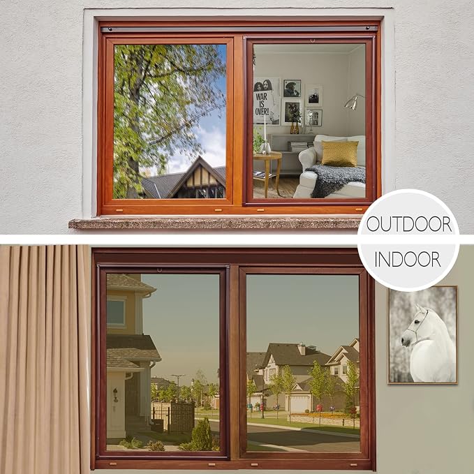 HIDBEA Window Privacy Film Daytime, Heat Control Anti UV Reflective One Way - Image 7