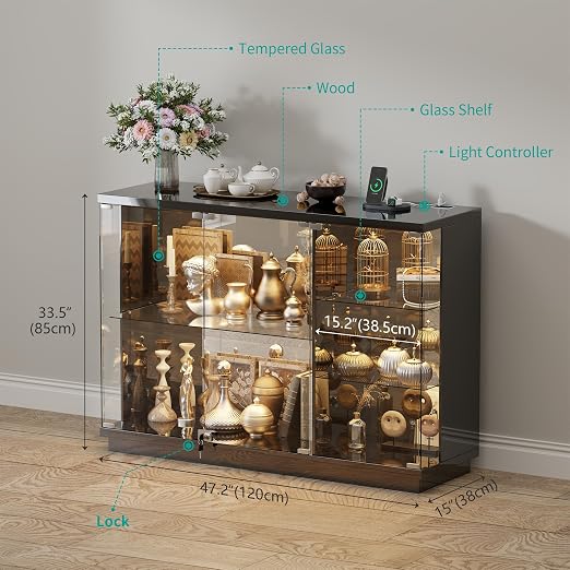 HNEBC Display Curio Cabinet - - Image 6