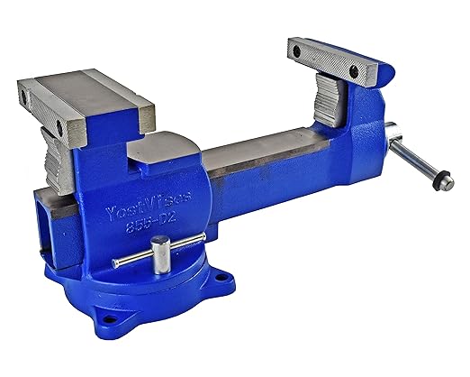 Yost Vises 855-D2 Industrial Grade Reversible Vise, 5.5", Blue