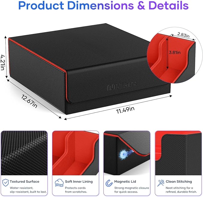 Mlikero Trading Card Storage Box, Bulk Card Storage - Image 6