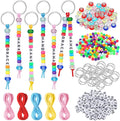 Landical 564 Pcs DIY Bead Keychain Kit Key Chain Making Craft Adjustable Letter by Landical