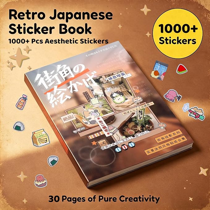 Tmtains 1000+Pcs Japanese Sticker Book - Image 3