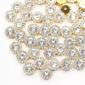 12mm 150pcs Crystals Clear Sew on Rhinestones, Glass Gems Jewels by Unknown