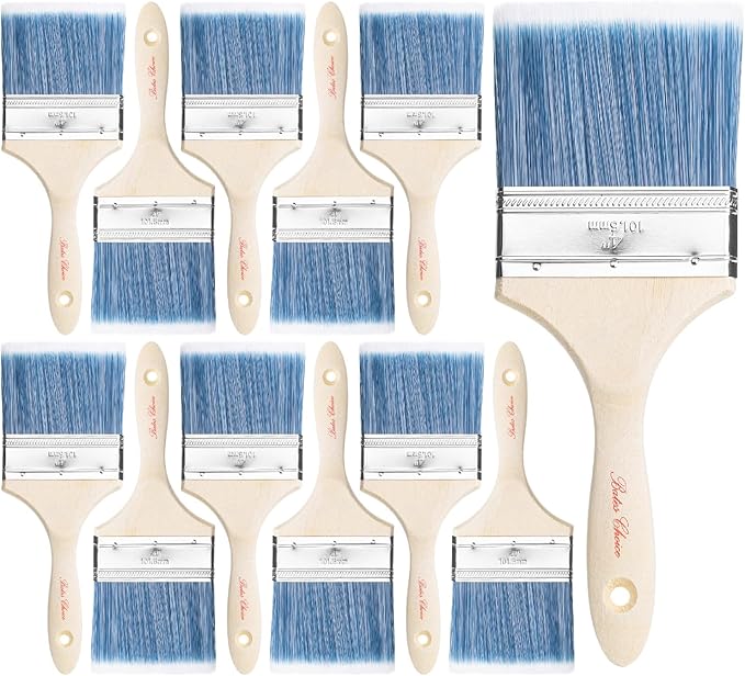 Bates- Paint Brushes, 12 Pack, Treated Wood Handle, Paint Brushes by BatesChoice