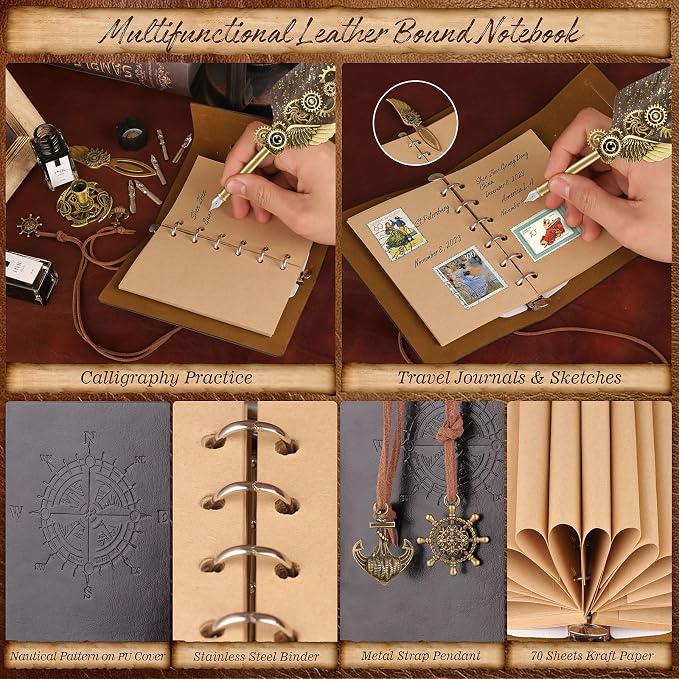 Quill Pen and Ink Set, Calligraphy Pen Set - Image 3
