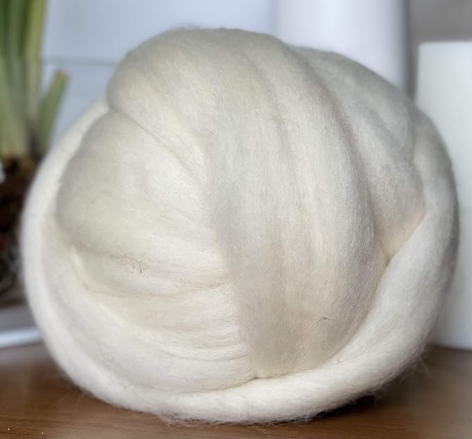 Natural Wool Bulk 2 lb roving, Best Wool - Image 6