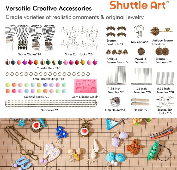Shuttle Art 82 Colors Polymer Clay Kit, Oven Bake Clay - Image 4