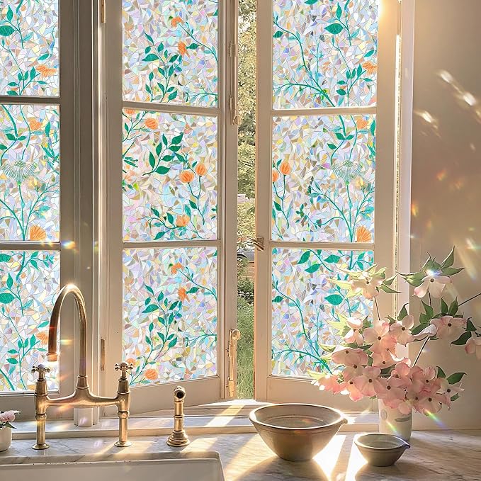 ADD.HERES Window Privacy Film, Stained Glass Decorative Static Cling, Removable - Image 9