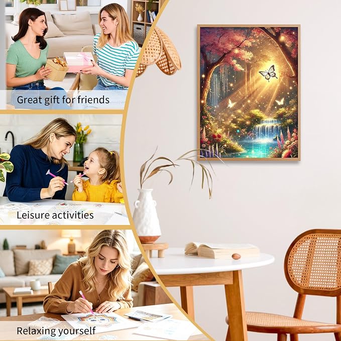Landscape Diamond Art Kits for Adults Beginners 12x16 in, DIY Craft Gift | - Image 8