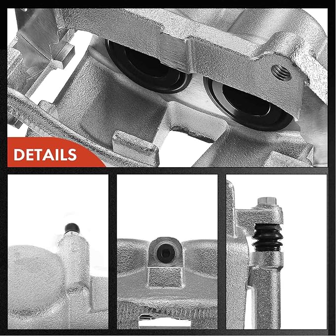 A-Premium Disc Brake Caliper Assembly with Bracket Compatible with Select Jeep Models - Commander 2006-2010, Grand Cherokee 2005-2010, Sport Utility - Front Left Driver Side