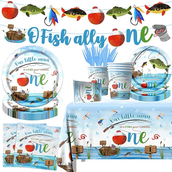 Ofishally One Birthday Decorations by CMUSKO