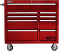 Homak PRO II Series 41” 9-Drawer Roller Cabinet, Red, RD04041092