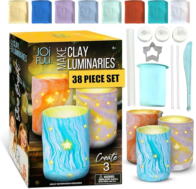 JOiFULi DIY Clay Luminaries Clay Craft Kit Gifts by Hapinest