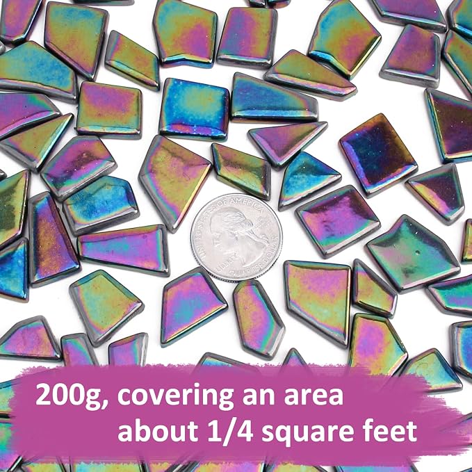 Youway Style Iridescent Glass Mosaic Tiles - Image 6