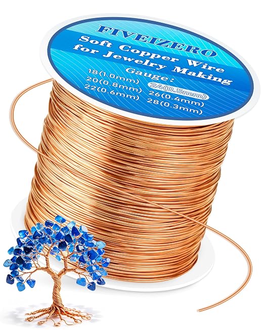 FIVEIZERO 203ft 24 Gauge Copper Wire by FIVEIZERO