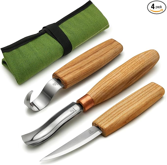 BeaverCraft Wood Spoon Carving Tools Kit S14m – Wood Carving Knives by BeaverCraft